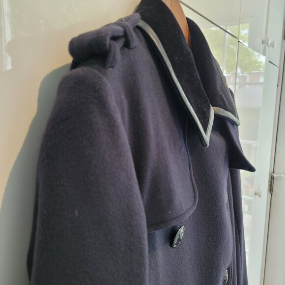 The Kooples Women's Navy Wool Peacoat Size EU 32 /XS-S - Picture 4 of 14